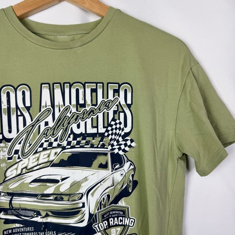 Boutique Green Los Angeles 97 Limit Racing Crewneck Short Sleeve T-Shirt S - Picture 3 of 4